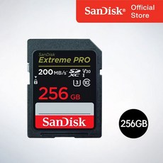 샌디스크코리아 공식인증정품 SD메모리카드 SDXC Extreme Pro 익스트림 프로 UHS-I SDXXD 256GB, 256기가, 1개