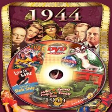 1944 Flickback DVD Greeting Card: Happy 75th Birthday or Anniversary 1944 Flickback DVD 인사말 카드 : 75, null세트