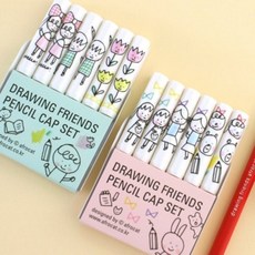 [텐바이텐] 낙서친구 연필캡 세트, ver.2, 옵션선택