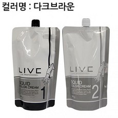 윤성커뮤니케이션 A 라이브 오징어먹물 염색약 500g 다크브라운, 1, 해당상품
