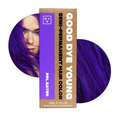 Good Dye Young 반영구 헤어 컬러 비건 및 크루얼티 프리 퍼플 염료 최대 24회 세척 가능 손상 없는 컨디셔닝 컬러 (13.7ml(5액량 온스) Make It H, PPL Eater, 1개, 148ml, PPL Eater