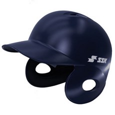 SSK 초경량 야구 타자 헬멧[양귀] 무광 NAVY, S