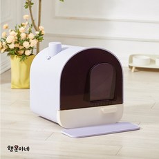 행운이네 스마트 냄새 방지 고양이 화장실 고양이 용품, 퍼플