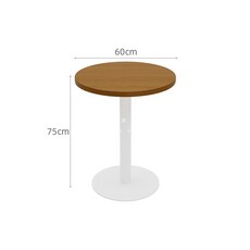 라탄식탁의자 원형 미니 커피 테이블 업소용 디저트샵 카페 영업용, 원탁60x75cm, 등나무, 1개