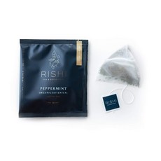 리쉬티RISHI TEA Rishi Tea 페퍼민트 허브 티 유기농 카페인 프리 진정 편안함 향 주머니 50개, 1개