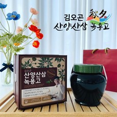 김오곤 산양 산삼 녹용고 1kg 1병+ 쇼핑백 세트, 1개, 1000g