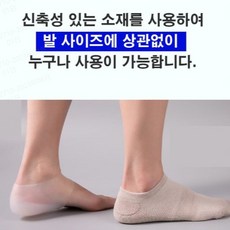 내부 삽입형 투명 여성 키 높이 깔창 실리콘 남성 힐 패드, 프리 사이즈(220-280), 흰색3.0CM, 1개