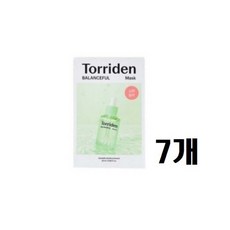 torriden 토리든 밸런스풀 시카 마스크 에센스가득 민감피부 복합성 진정케어 밀착 저자극 비건 마데카소사이드 히알루론산 촉촉 약산성, 1개입, 7개