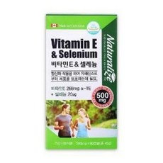 프리미엄 셀레늄 효능 효과 관절보호 500mg 90캡슐 비타민E 3개월분, 1개, 90정