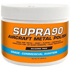 Rolite S90MP1# Supra90 항공기 도장 표면용 금속 폴란드(1lb) - 제트 블라스트 및 연료 얼룩 제거 보잉 및 에어버스 요구 사, 1