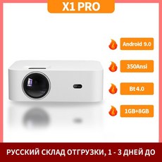 초단초점 빔프로젝터 뷰소닉 삼성 lg 캠핑 pf510qa 완보 X1 프로 미니 휴대용 프로젝터 글로벌 버전 안드로이드 와이파이 4K LCD LED 홈 시어터 사무실용 1280x72, [01] X1 PRO, [02] US plug, 2.X1 PRO - US plug