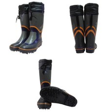 MMS마켓제휴 남성 스파이크 카프 장화 1P 겨울 방한 못 고무부츠 얼음낚시 갯벌 등산 미끄럼방지