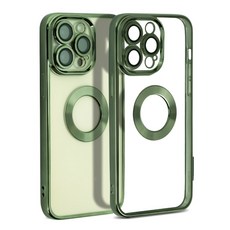 애플 로고 시스루 풀커버 테두리 IPHONE CASE 강화유리 카메라보호 아이폰용 케이스