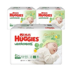 하기스 이른둥이 기저귀 네이처메이드 중형M (2~3.5kg) 150매, 1세트, 신생아용(NB)