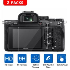 소니 카메라용 강화 유리 화면 보호대 a9iii a6700 a7 IV A7R V a7iv a7rv ZV-E1 ZVE1 A7CII A7CR 0.25mm 2 개, 2개