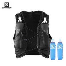 SALOMON 살로몬 ADV SKIN 12 SET 2019 BACKPACK, S, 수낭 500ml 2개 포함