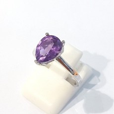 자수정원석반지