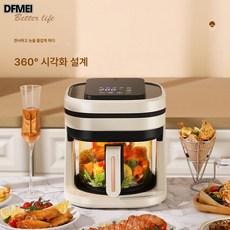  DFMEI 스마트 에어프라이어 멀티뷰 에어프라이어 가정용 전기튀김기 스마트, 5L 터치+가시형 