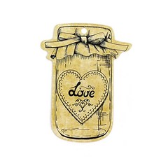 (주)아트인 유리병 장식 태그(50pcs), 러브