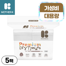 마더케이 신생아용 프리미엄 순면 건티슈 60평량, default, 5팩, 160매