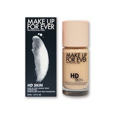 메이크업포에버HD SKIN파운데이션30ml-다크닝없는착붙파데&멀티프루프기능, 1개, 1R02