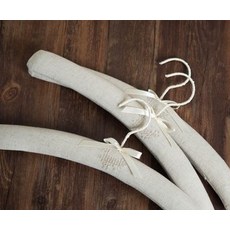 매직행거 패브릭 옷걸이 수출 성인 레이스 자수 사진촬영 노라인 미끄럼방지 가정용, T01-1개, C05-그레이