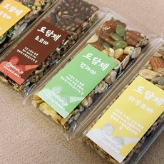 무설탕 수제 견과류바 견과바 에너지바 단백질바 저칼로리 건강간식, 40개, 30g