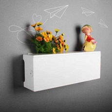 안방 거실 콘센트가리개 배선 커버 덮개 가리기 벽 화이트, 1개, 소형 백엽 문양