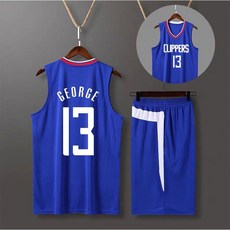 올어스 [농구]NBA 엘에이 클리퍼스 폴조지 스윙맨 유니폼 상하의 세트
