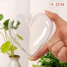 둥근 하트 계란 모양 목욕 폭탄 금형 플라스틱 투명 볼 구체 액세서리 충전 DIY 도구 세트당 5 개, 1개