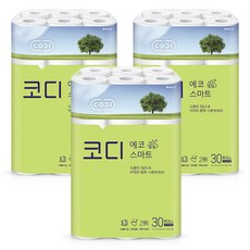 코디 에코스마트 화장지 22Mx30롤 3팩