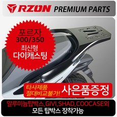 RZON알존 포르자300/350리어캐리어 탑박스브라켓 짐대 알존/RZON 포르자350/300캐리어 리어백 탑박스짐대 포르자350튜닝용품/파츠 부품 부속 포르자300리어백 탑케이스, 쿠/알존 포르자300/350+DH클립-D