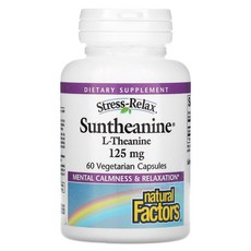 내추럴팩터스 스트레스릴렉스 L 테아닌 125mg 60베지캡슐, 기본, 1개, 60정