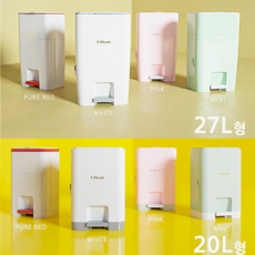 이지캔20L_27L + 리필봉투3개 냄새차단 쓰레기통, 04-이지캔 네오(20L)퓨어레드(리필3롤)