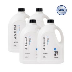 크리오 생활물가 섬유유연제 웜코튼향, 2.5L, 4개