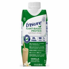 (미국) 앤슈어 식물베이스 완두콩 단백질 쉐이크 바닐라맛 Ensure 100% Plant-Based Vegan Protein Nutrition Shakes