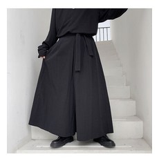 검도복 2022 Men Hakama 하라주쿠 기모노 사무라이 바지 남성 캐주얼 와이드 팬츠 중국 스타일 Hanfu Tang Trousers 검도 유니폼