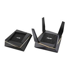Linksys [독일]Asus Ai Mesh WLAN 시스템 (RT-AX92U 2-in-1 세트 메시 백본 용 WiFi 6 클라이언트 연결 용 WiFi 1-5 4x 기가비트 LAN 앱 제어 중단없는 로밍 AiProte-36258, 단일옵션, 단일옵션