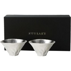 노사쿠 일본 후지산 사케잔 2개세트 선물 장인 주석 FUJIYAMA 직구, 2개