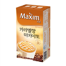 맥심 카페 카라멜향 마키아또 일반커피믹스 스틱형, 13g, 10개입, 6개