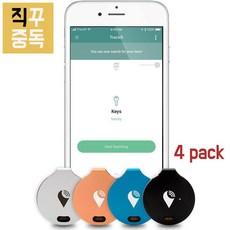 트래커 브라보 블루투스 위치 추적기 4팩 전색상 TrackR bravo, 단품, 단품