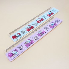800 헬로키티 16cm 자 2개묶음-문구용자 직자