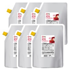 CJ 백설 로제 스파게티소스 1.5kg, 6개