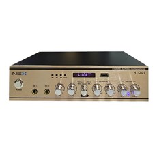 NEX-205 2채널 100W+100W MIC/USB/FM라디오 블루투스 고출력 미니 앰프