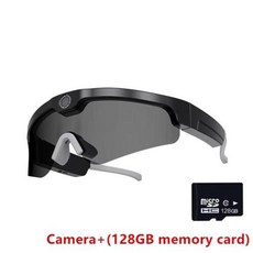 카메라 안경 스마트 블루투스 스포츠 사진 4K HD 운전 녹음기 음악 감상 및 통화, 1개, 4) with 128G card