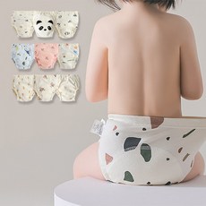 엠케이 아동용 크림패턴 배변훈련팬티, 대나무팬더
