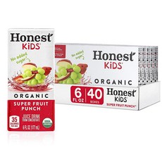 어니스트 무가당 키즈 과일주스 착한주스 Super Fruit Punch Honest Kids 177ml 40팩