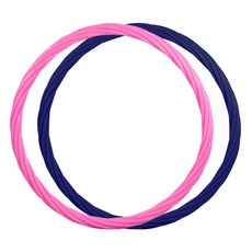 트리플엑스_꽈배기 광폭 훌라후프 110cm, 핑크