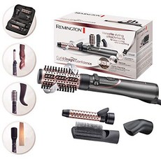 Remington 미니고데기 무선 봉 물결레밍튼 컬 스트레이트 헤어 드라이어 3개의 스타일링 노즐 원뿔형 컬링 스타일링 노즐 디퓨저 직선화를 45mm 원형 브러시-59374, 03.열풍 브러시, 단일옵션