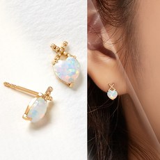 천연오팔귀걸이